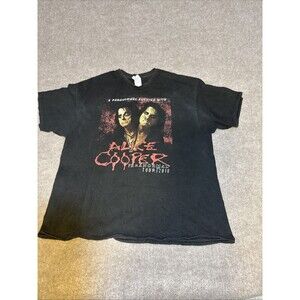 Alice Cooper Paranormal 2018 Tour T-Shirt 2XL Unisex Schedule Shirt